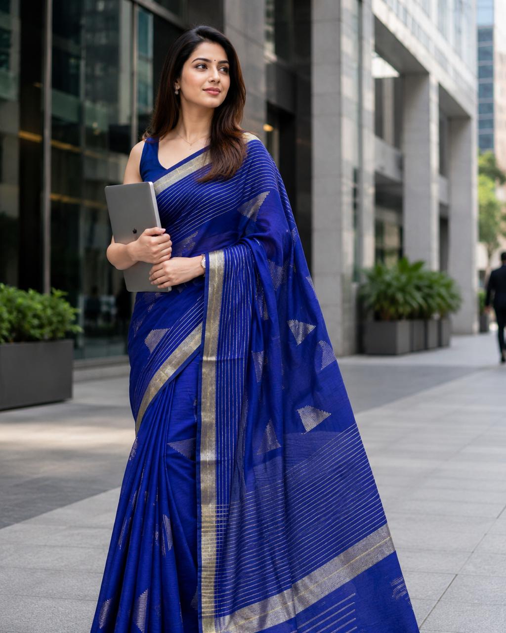 Royal Azure - Khadi Cotton