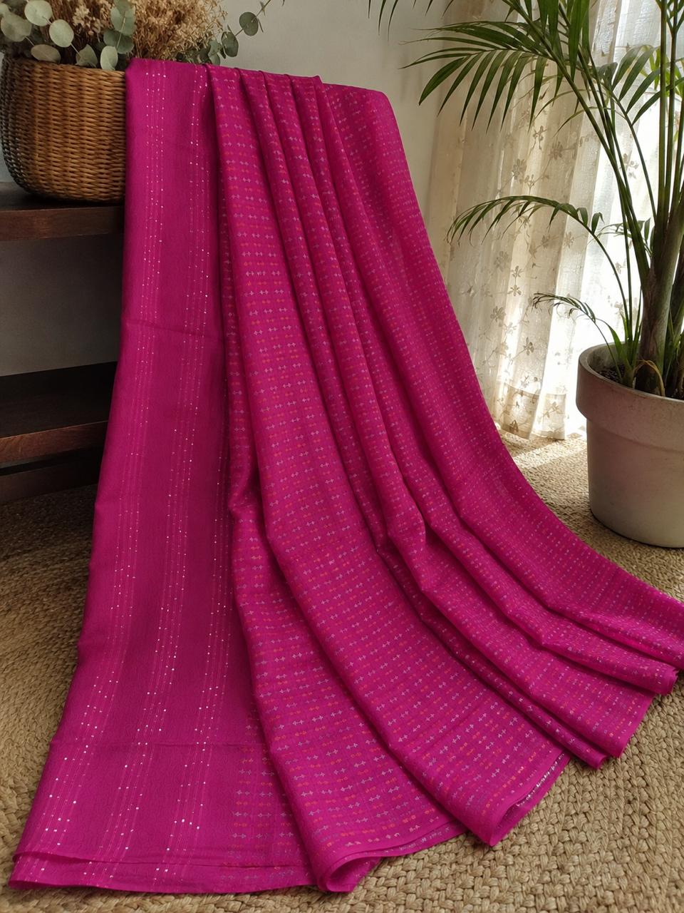Fuchsia Bloom - Cotton Silk