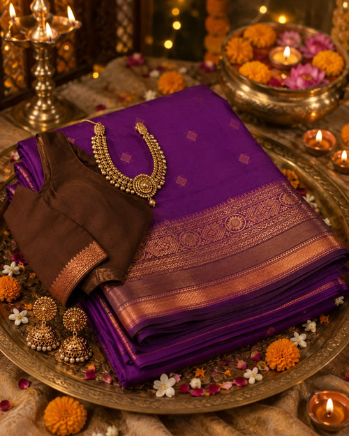 Amethyst Royale – Chanderi Silk