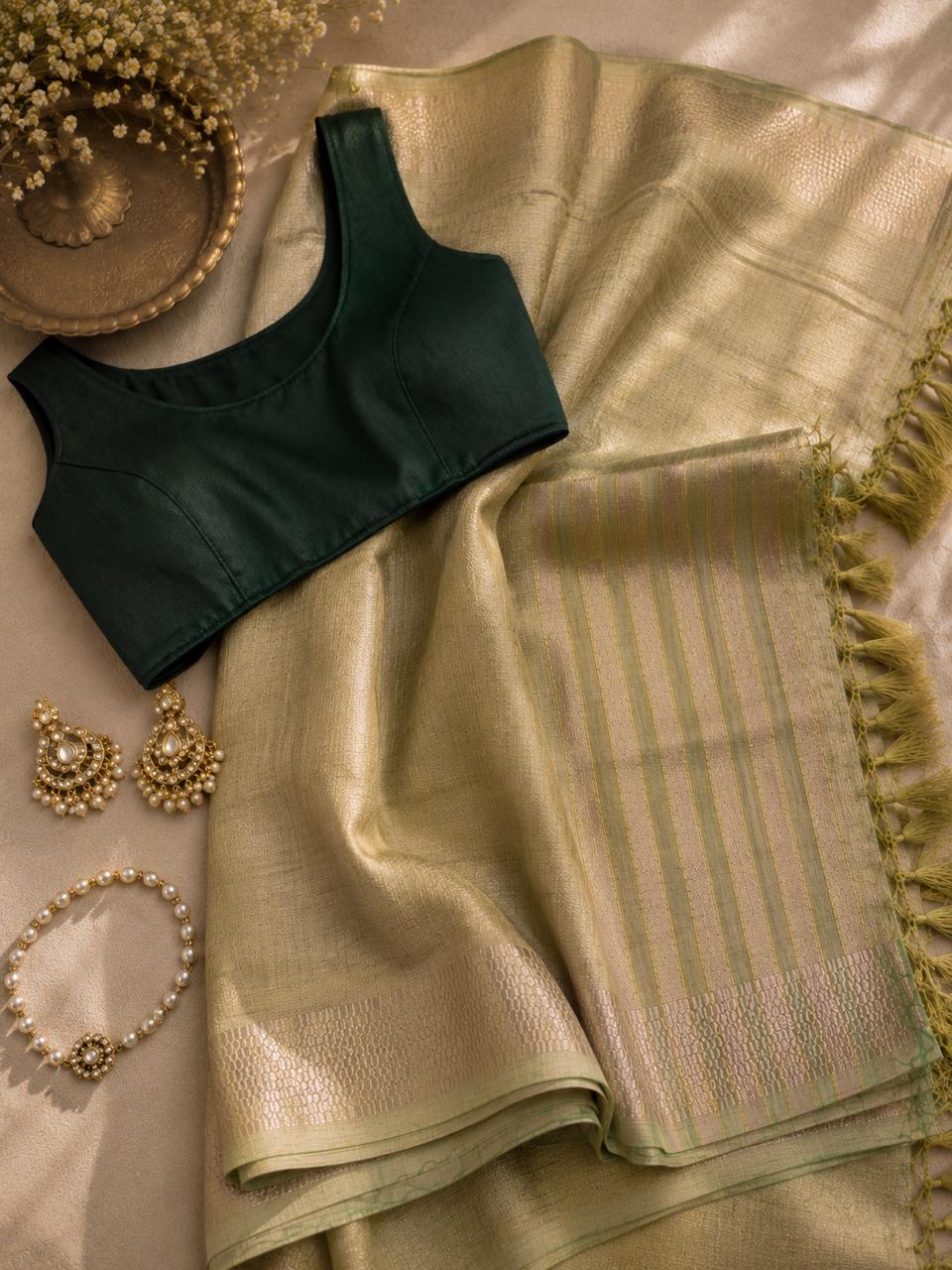 Golden Sage Tissue Silk