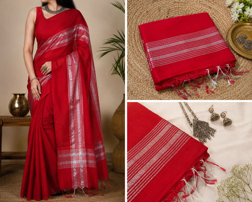Crimson Grace - Maheshwari Cotton