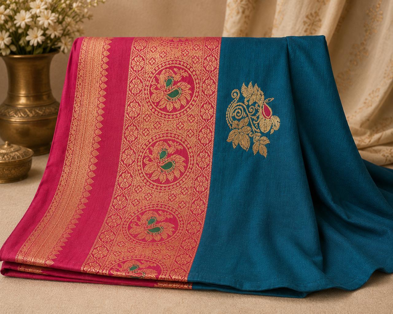 Teal Pink Peshawari