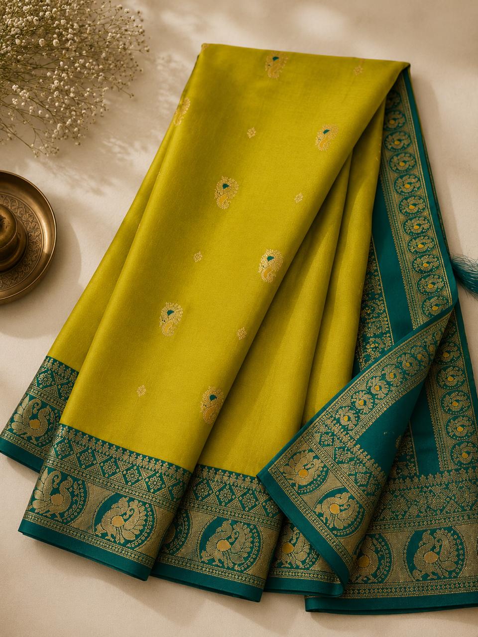 Lime Teal Peshawari