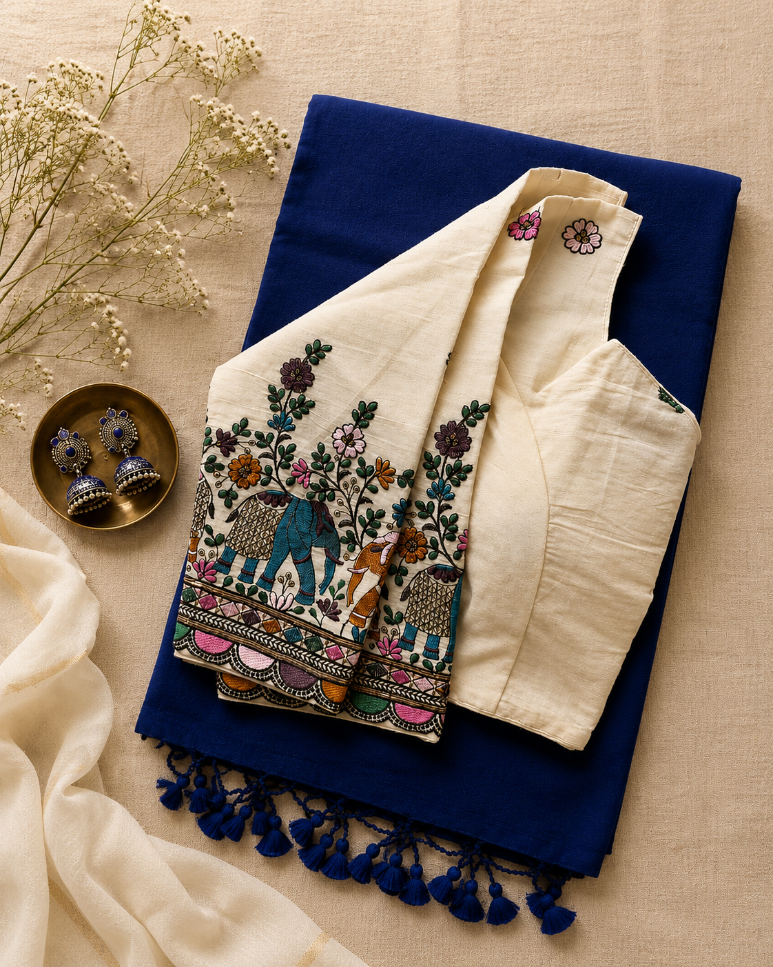 Neelambara Khadi Cotton