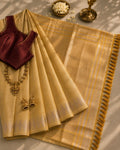 Champagne Gold Tissue Silk